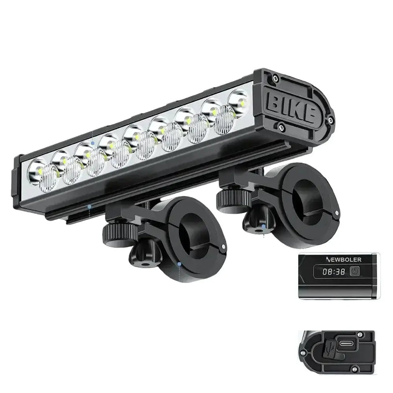 10000-Lumen Bicycle Front Light (Rechargeable) by Habicare