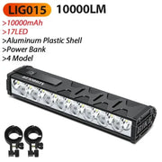 10000-Lumen Bicycle Front Light (Rechargeable) by Habicare