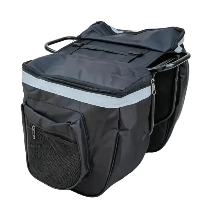 Habicare Large Capacity Waterproof Bicycle Rear Pannier Bag with Reflective Strips Large Capacity Waterproof Bicycle Rear Pannier Bag with Reflective Strips