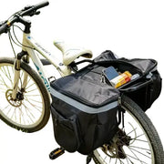 Habicare Large Capacity Waterproof Bicycle Rear Pannier Bag with Reflective Strips Large Capacity Waterproof Bicycle Rear Pannier Bag with Reflective Strips