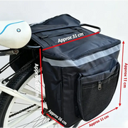 Habicare Large Capacity Waterproof Bicycle Rear Pannier Bag with Reflective Strips Large Capacity Waterproof Bicycle Rear Pannier Bag with Reflective Strips