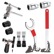 Habicare Bicycle Repair Tool Set with Chain Breaker, Spoke Wrench, Bottom Bracket & Freewheel Removal Tools Bicycle Repair Tool Set with Chain Breaker, Spoke Wrench, Bottom Bracket & Freewheel Removal Tools