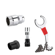 Habicare Bicycle Repair Tool Set with Chain Breaker, Spoke Wrench, Bottom Bracket & Freewheel Removal Tools Bicycle Repair Tool Set with Chain Breaker, Spoke Wrench, Bottom Bracket & Freewheel Removal Tools