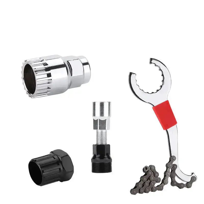 Habicare Bicycle Repair Tool Set with Chain Breaker, Spoke Wrench, Bottom Bracket & Freewheel Removal Tools Bicycle Repair Tool Set with Chain Breaker, Spoke Wrench, Bottom Bracket & Freewheel Removal Tools