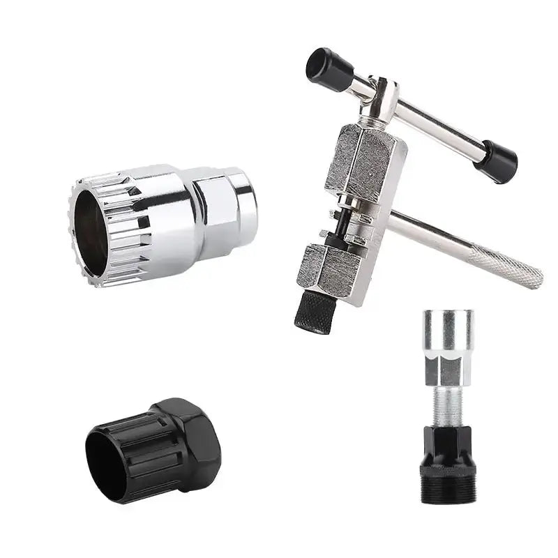 Habicare Bicycle Repair Tool Set with Chain Breaker, Spoke Wrench, Bottom Bracket & Freewheel Removal Tools Bicycle Repair Tool Set with Chain Breaker, Spoke Wrench, Bottom Bracket & Freewheel Removal Tools