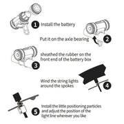 Bicycle Wheel Spoke & Valve Lights by Habicare