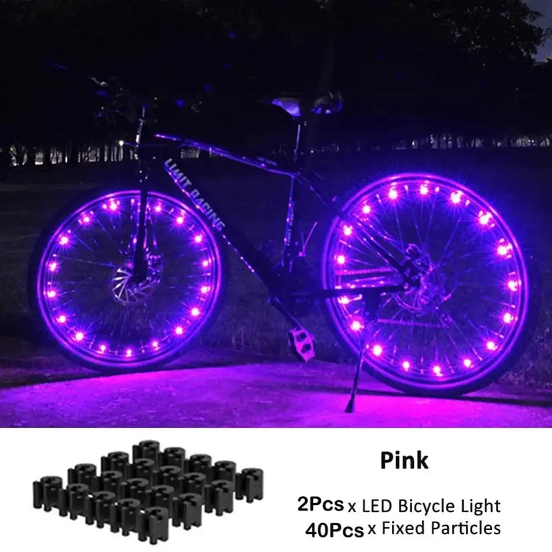 Bicycle Wheel Spoke & Valve Lights by Habicare