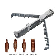 Bidirectional Right-Angle Ratchet Screwdriver Set by Habicare