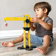 Big Yellow Crane – Mentari | Construction Toy NZ by Curious Moonbeam