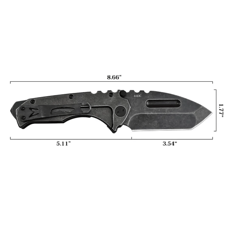 g8buynz Stonewashed Steel Folding Blade Pocket Knife for Fishing, Camping Stonewashed Steel Folding Blade Pocket Knife for Fishing, Camping