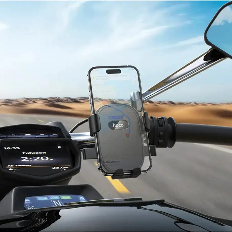 techplus Bike and Motorbike Phone Holder – Secure Handlebar Mount (H85) H85 Bike Phone Holder With Secure Handlebar Mount