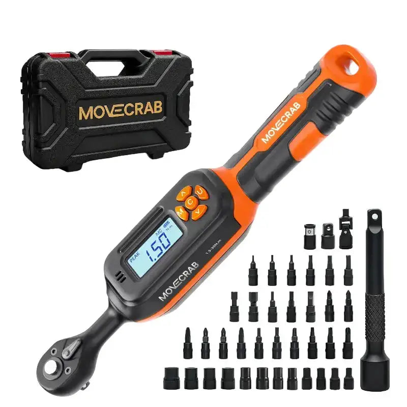 Bike Digital Torque Wrench Set (1/4″ Drive) (40pcs) by Habicare