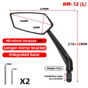 Bike Rear View Mirror 360° Adjustable (different models available) by Habicare