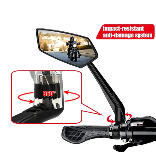 Bike Rear View Mirror 360° Adjustable (different models available) by Habicare