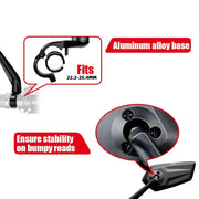 Bike Rear View Mirror 360° Adjustable (different models available) by Habicare