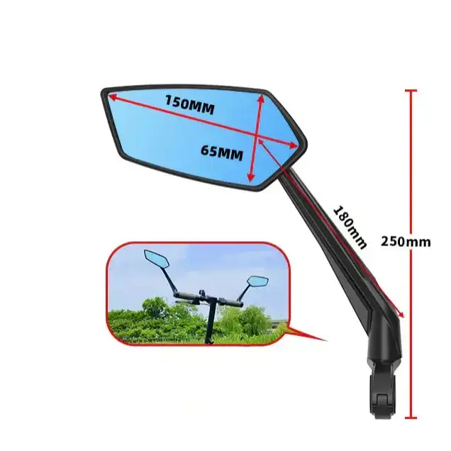 Bike Rear View Mirror 360° Adjustable (different models available) by Habicare