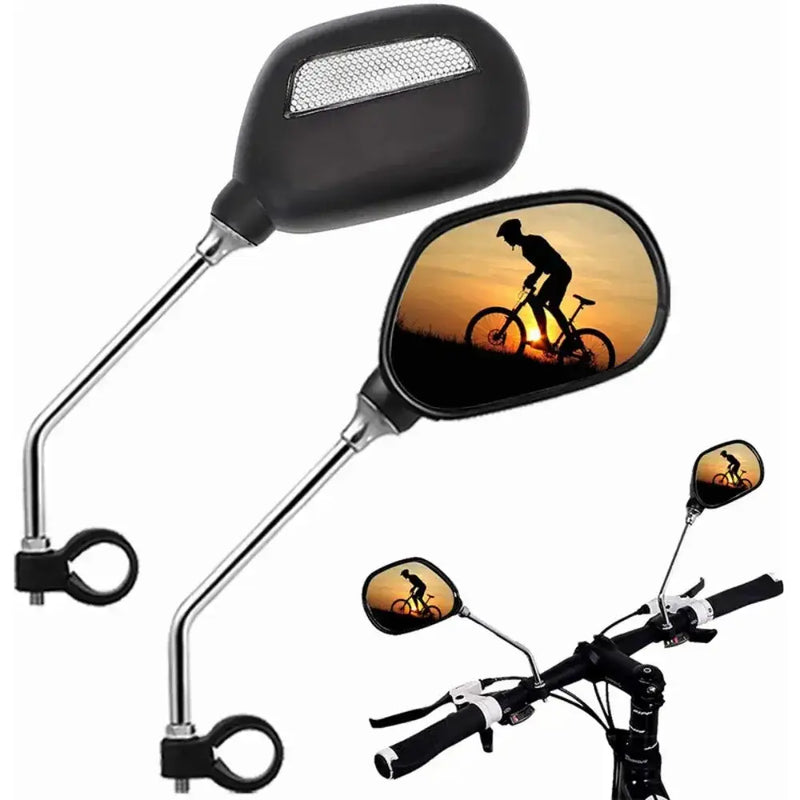 Bike Rearview Mirror 360° Adjustable with Reflector by Habicare