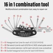 Habicare 16-in-1 Bicycle Repair Kit with Mini Pump 16-in-1 Bicycle Repair Kit with Mini Pump
