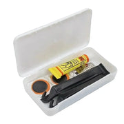 Habicare Bicycle Tyre Repair Kit with Glue Patches, Sandpaper, Tire Levers & A Portable Case Bicycle Tyre Repair Kit with Glue Patches, Sandpaper, Tire Levers & A Portable Case