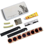 Habicare Bicycle Tyre Repair Kit with Glue Patches, Sandpaper, Tire Levers & A Portable Case Bicycle Tyre Repair Kit with Glue Patches, Sandpaper, Tire Levers & A Portable Case
