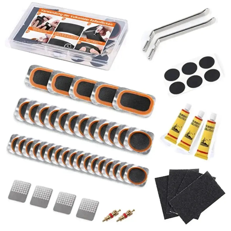 Habicare Bicycle Tyre Repair Kit with Vulcanizing Glue & Patches Bicycle Tyre Repair Kit with Vulcanizing Glue & Patches