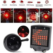Wireless Bike Tail Light with Remote Control (USB Rechargeable) by Habicare