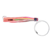 Billmark Dougal 6-inch Single Hook with colorful skirt and leader wire, designed for fishing.