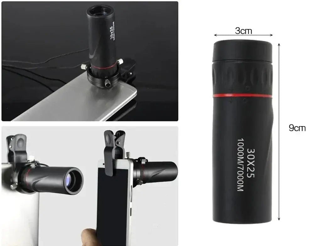 China China 1PC Binoculars High Definition Monocular Telescope 30X25 Waterproof Mini Portable  Zoom 10X Scope For Travel Hunting
