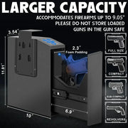 Biometric Handgun Safe with Fingerprint & PIN by Habicare