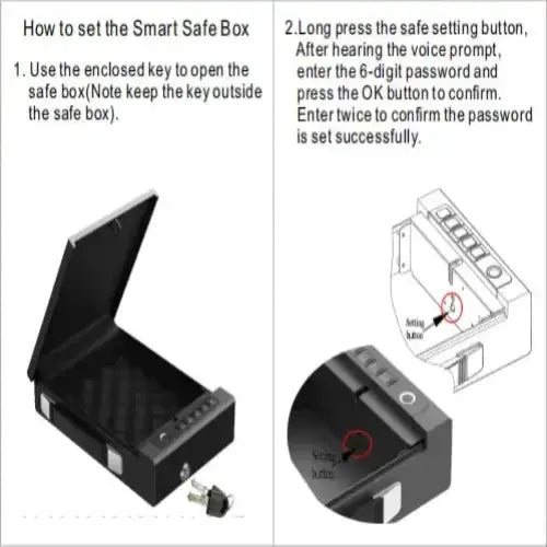 Biometric Portable Gun Safe Box by Habicare