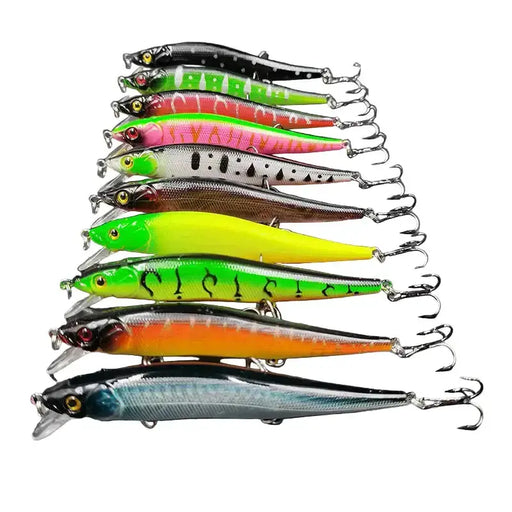 Bionic Hard Fishing Lure with 3D Eyes (11.5cm/14g) – 5/10pcs by Habicare