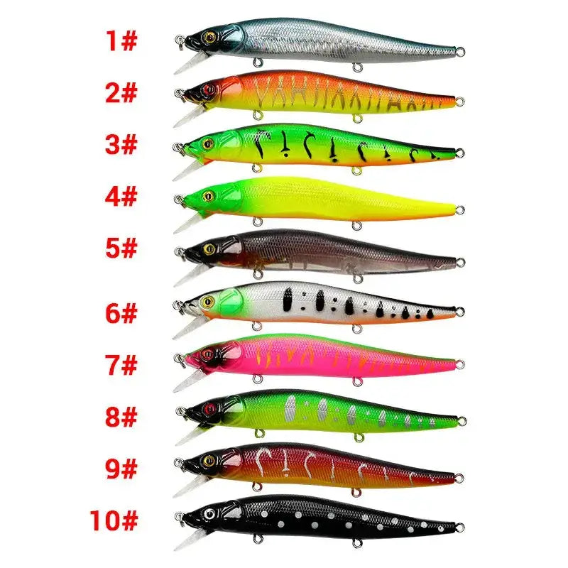 Bionic Hard Fishing Lure with 3D Eyes (11.5cm/14g) – 5/10pcs by Habicare