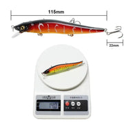 Bionic Hard Fishing Lure with 3D Eyes (11.5cm/14g) – 5/10pcs by Habicare
