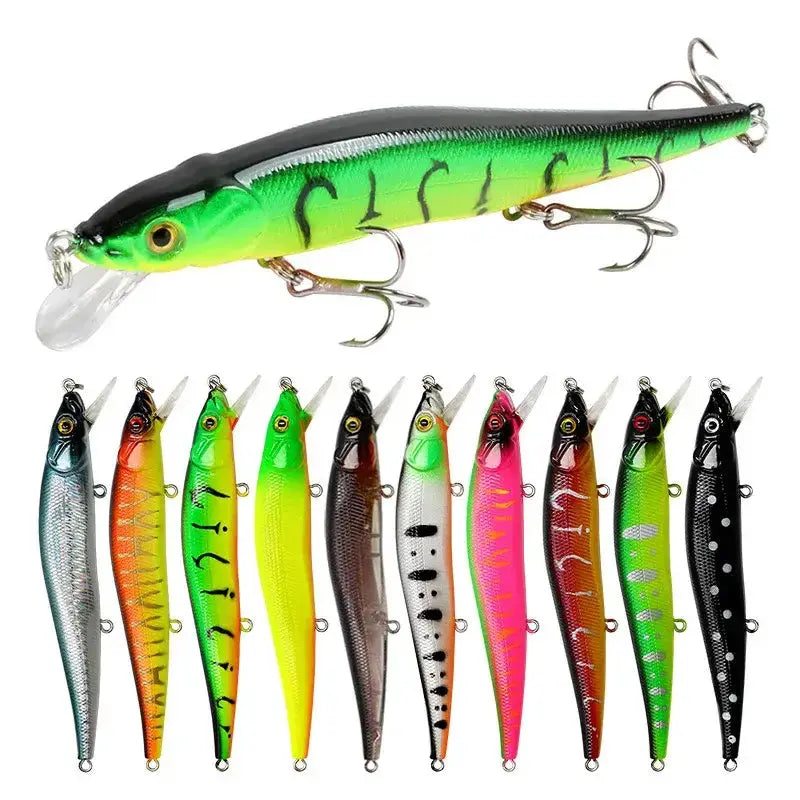Bionic Hard Fishing Lure with 3D Eyes (11.5cm/14g) – 5/10pcs by Habicare