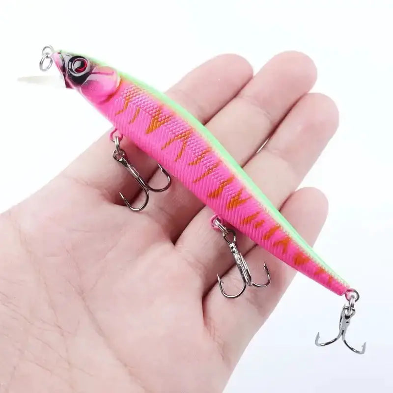 Bionic Hard Fishing Lure with 3D Eyes (11.5cm/14g) – 5/10pcs by Habicare