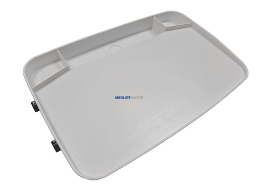 Large Bait Board with Mount and Rod Holders - spacious surface with side compartments and mounting options.