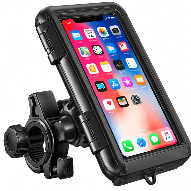 techplus 360° Rotating Waterproof Bicycle Phone Holder Black – Adjustable Bike Handlebar Mount 360° Rotating Waterproof Bicycle Phone Holder Black – Adjustable Bike Handlebar Mount