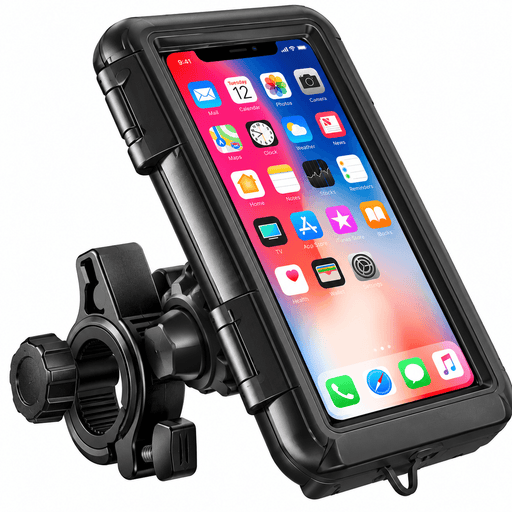 techplus 360° Rotating Waterproof Bicycle Phone Holder Black – Adjustable Bike Handlebar Mount 360° Rotating Waterproof Bicycle Phone Holder Black – Adjustable Bike Handlebar Mount
