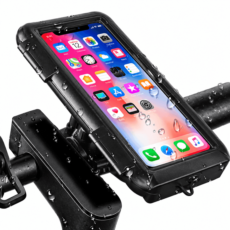 techplus 360° Rotating Waterproof Bicycle Phone Holder Black – Adjustable Bike Handlebar Mount 360° Rotating Waterproof Bicycle Phone Holder Black – Adjustable Bike Handlebar Mount