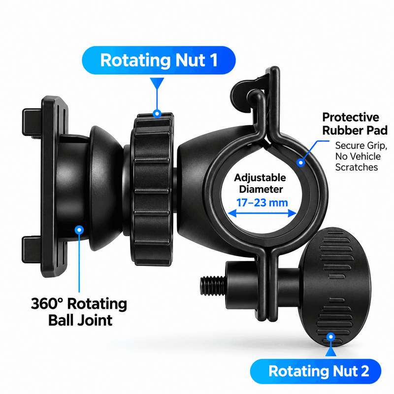 techplus 360° Rotating Waterproof Bicycle Phone Holder Black – Adjustable Bike Handlebar Mount 360° Rotating Waterproof Bicycle Phone Holder Black – Adjustable Bike Handlebar Mount