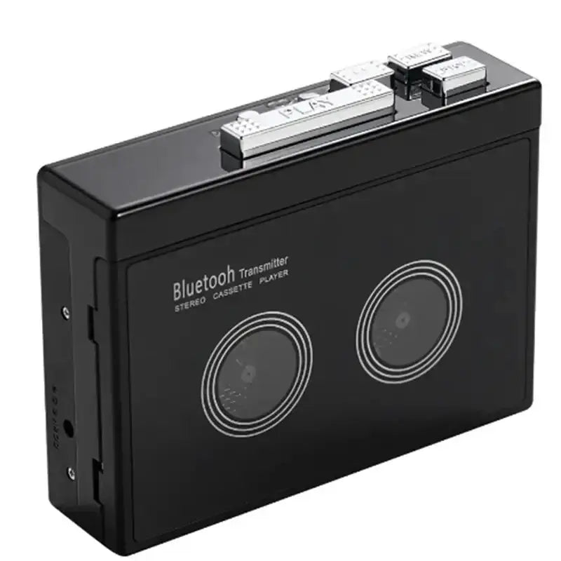 Black Cassette Tape Player with Bluetooth by Habicare