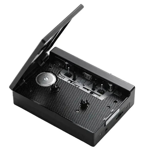 Black Cassette Tape Player with Bluetooth by Habicare