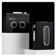 Black Cassette Tape Player with Bluetooth by Habicare