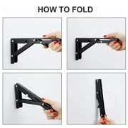 Black Folding Table Brackets for RV & Camper (2PCS) by Habicare