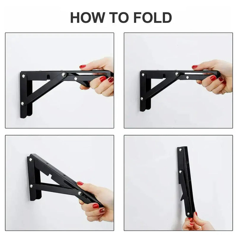 Black Folding Table Brackets for RV & Camper (2PCS) by Habicare