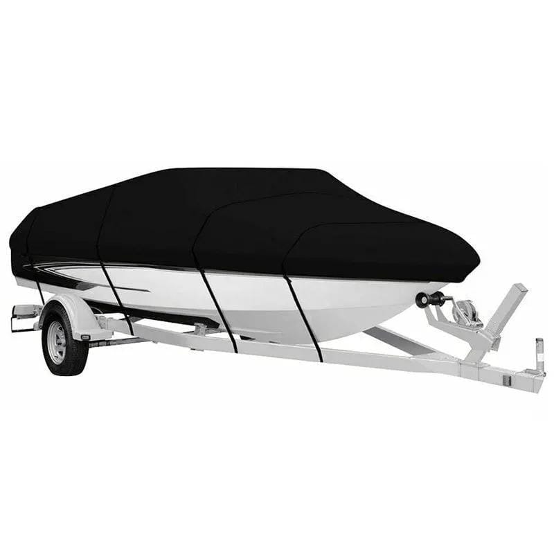 SportZone.co.nz Outdoor Recreation > Boating > Boating Accessories Black Heavy Duty Waterproof V-Hull Boat Cover 11-13FT Marine Grade Outdoor UV Protection for Australian Storage and Mooring Black Heavy Duty Waterproof V-Hull Boat Cover 11-13FT Marine Grade Outdoor UV Protection for Australian Storage and Mooring