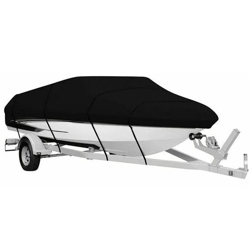 SportZone.co.nz Outdoor Recreation > Boating > Boating Accessories Black Heavy Duty Waterproof V-Hull Boat Cover 11-13FT Marine Grade Outdoor UV Protection for Australian Storage and Mooring Black Heavy Duty Waterproof V-Hull Boat Cover 11-13FT Marine Grade Outdoor UV Protection for Australian Storage and Mooring
