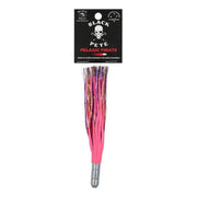 Black Pete Pelagic Pirate F-Skirt 5.5" Lure in pink skirt, perfect for attracting pelagic species.