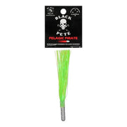 Black Pete Pelagic Pirate Flash 4 inch Lure with vibrant green skirt for pelagic fishing.