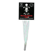 Black Pete Pelagic Pirate Flash 4 inch Lure packaging with flash skirt for bluewater fishing.